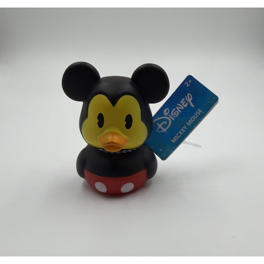 Disney Mickey Mouse Rubber Duck Approx 3" Tall